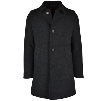 PALTO - Herren Mantel Alfredo Neo - Nero/Blu Navy