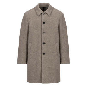 HARRIS WHARF LONDON - Herren Mantel Mac Coat Boucle - Taupe